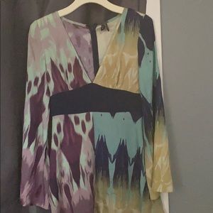 Marciano wide sleeve multi colored dress